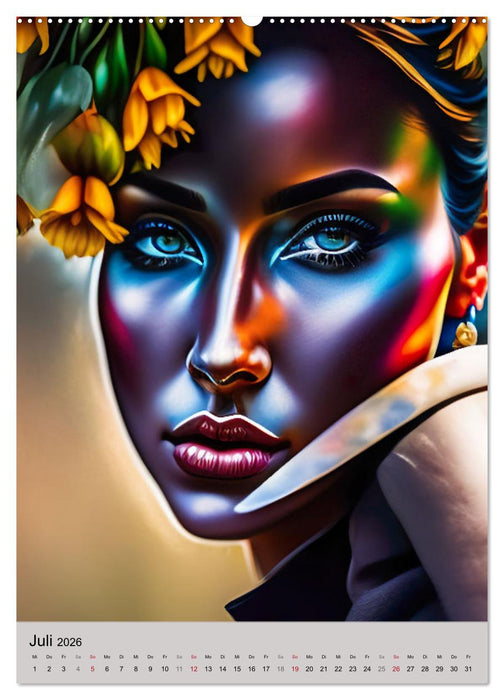 Portraits afrikanischer Frauen (CALVENDO Premium Wandkalender 2026)