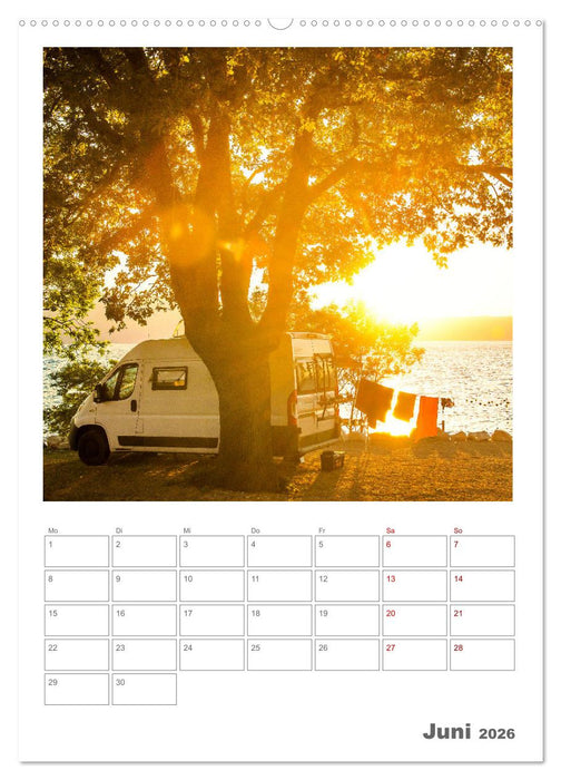 Camper Träume Urlaub auf vier Rädern (CALVENDO Premium Wandkalender 2026)