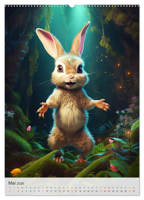 Lustige Hasenkinder (CALVENDO Wandkalender 2026)