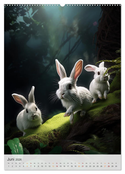 Lustige Hasenkinder (CALVENDO Wandkalender 2026)