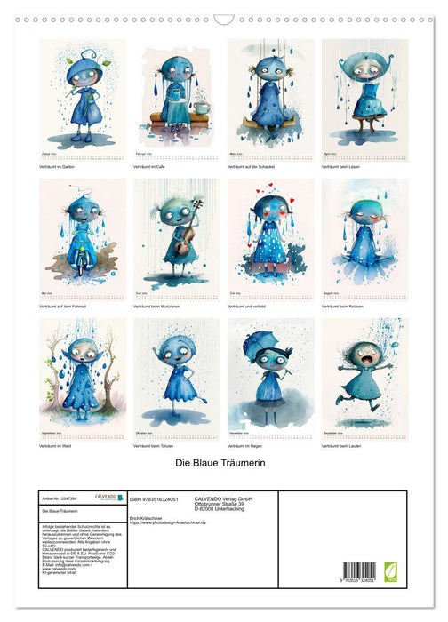 Die Blaue Träumerin (CALVENDO Wandkalender 2026)