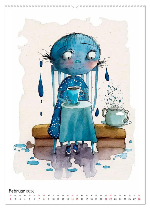 Die Blaue Träumerin (CALVENDO Wandkalender 2026)