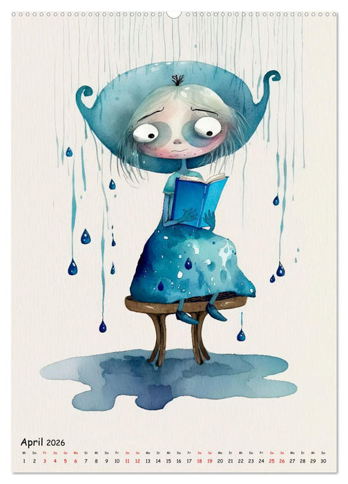 Die Blaue Träumerin (CALVENDO Wandkalender 2026)