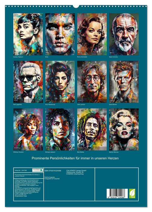 Prominente Persönlichkeiten für immer in unseren Herzen (CALVENDO Premium Wandkalender 2026)
