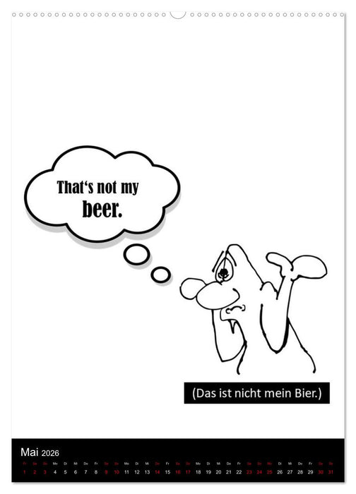 DENGLISCH durchs Jahr (CALVENDO Wandkalender 2026)