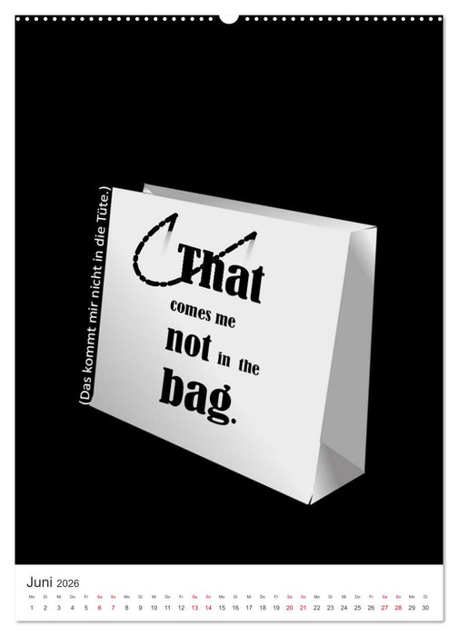 DENGLISCH durchs Jahr (CALVENDO Wandkalender 2026)