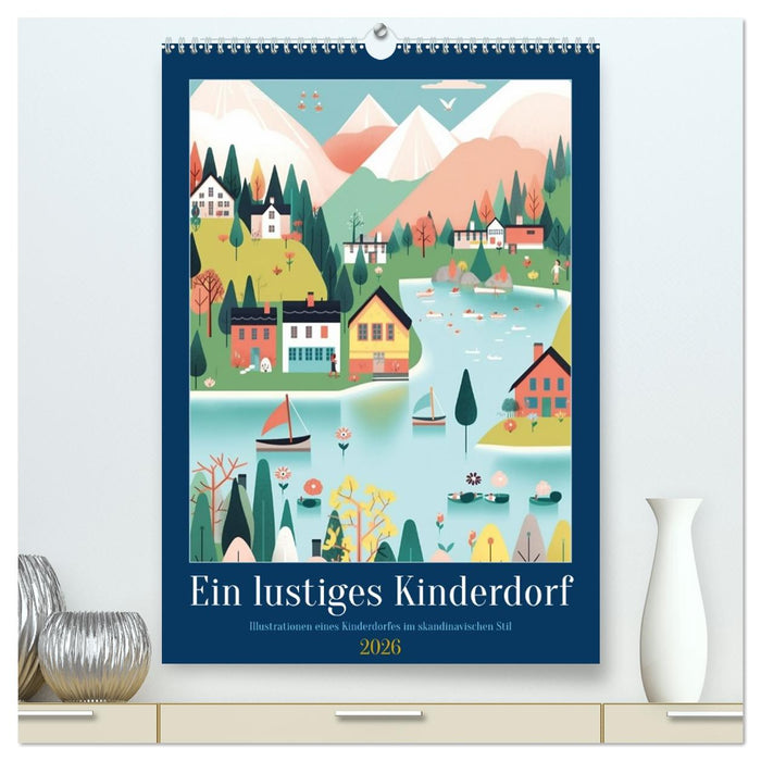 Ein lustiges Kinderdorf (CALVENDO Premium Wandkalender 2026)
