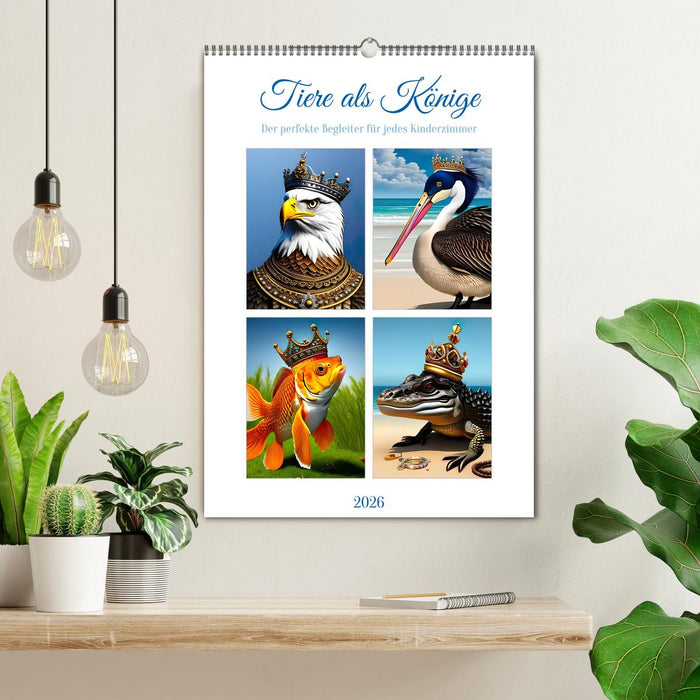 Tiere als Könige (CALVENDO Wandkalender 2026)