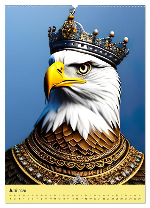 Tiere als Könige (CALVENDO Wandkalender 2026)