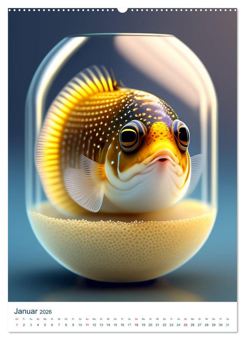 Tiere in lustigen Posen (CALVENDO Wandkalender 2026)