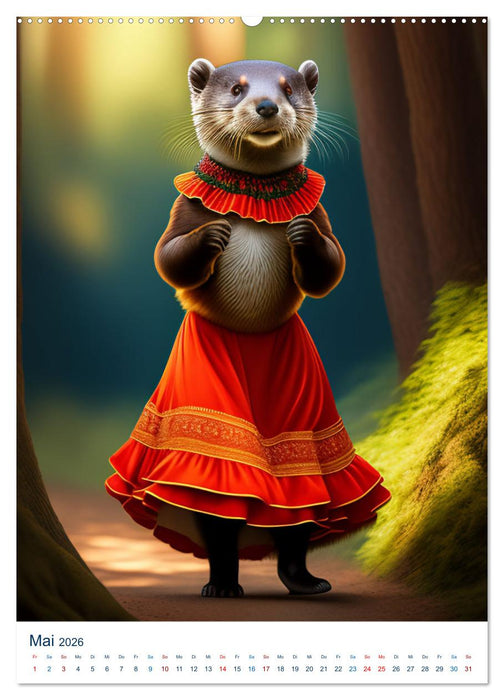 Tiere in lustigen Posen (CALVENDO Wandkalender 2026)