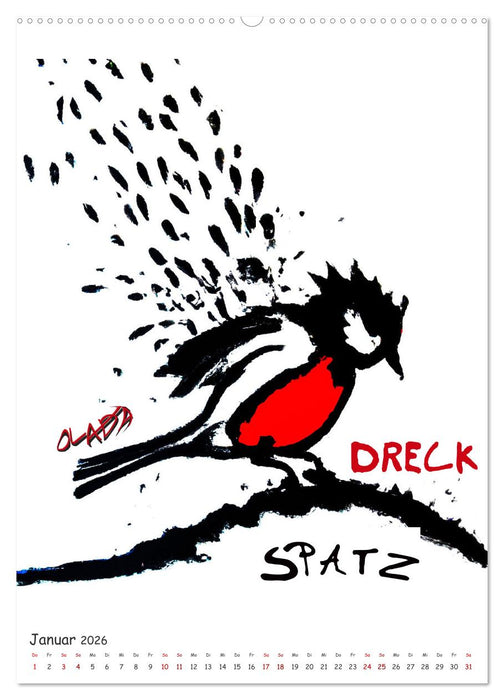 Graffiti Charaktere (CALVENDO Premium Wandkalender 2026)