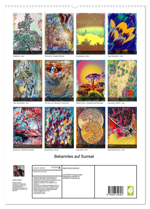 Bekanntes auf Surreal (CALVENDO Premium Wandkalender 2026)