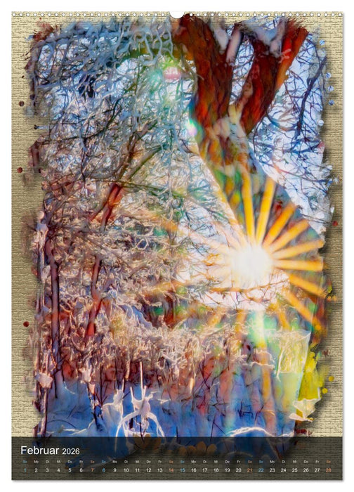 Bekanntes auf Surreal (CALVENDO Premium Wandkalender 2026)