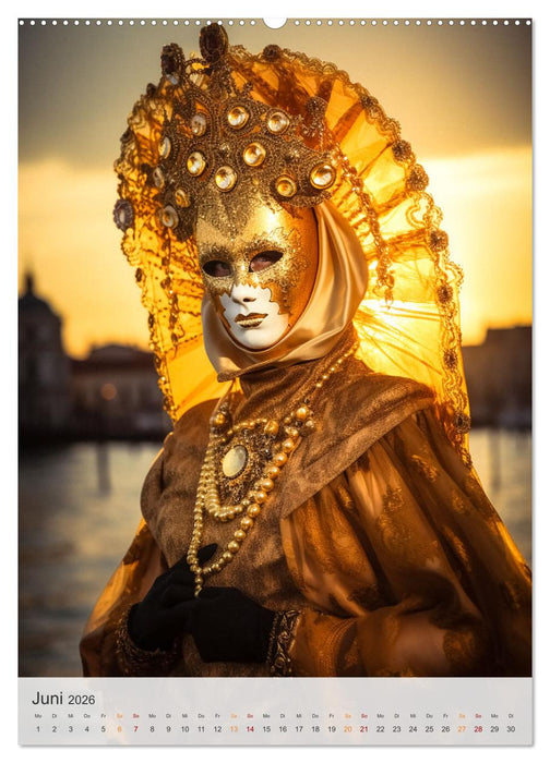 Karneval in Venedig (CALVENDO Premium Wandkalender 2026)