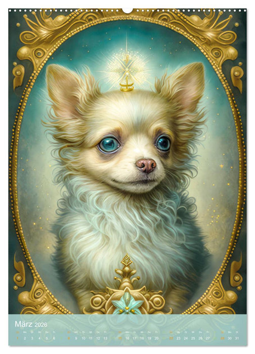 Tiere im Tarot Stil (CALVENDO Premium Wandkalender 2026)