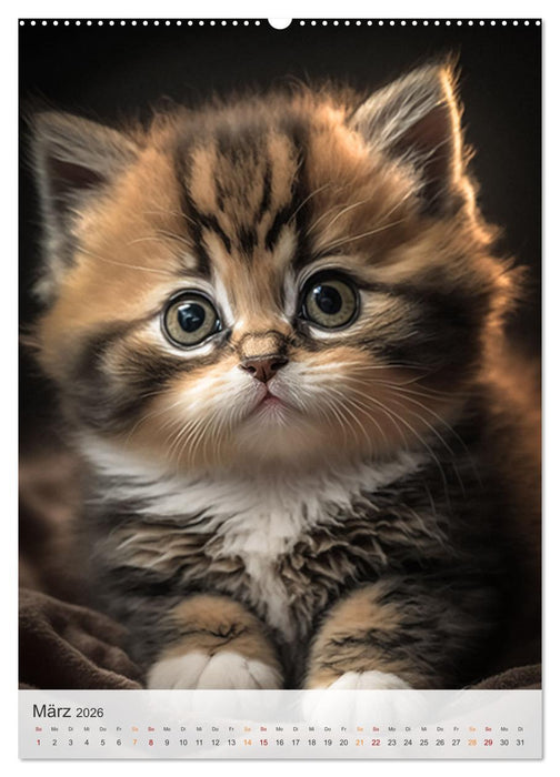 Süße Katzenkinder (CALVENDO Wandkalender 2026)