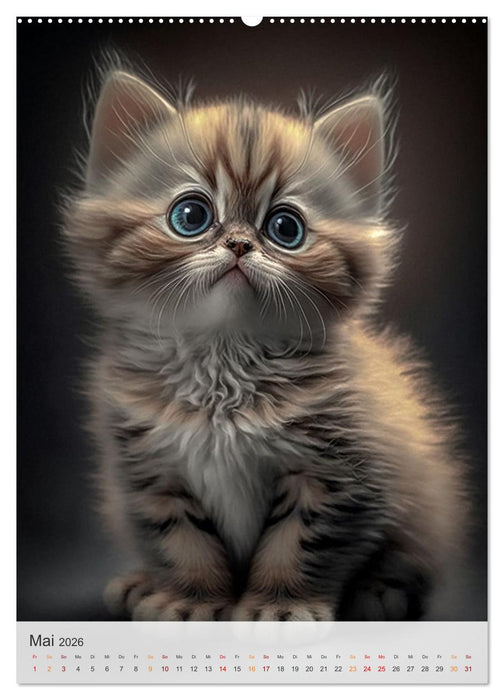 Süße Katzenkinder (CALVENDO Wandkalender 2026)