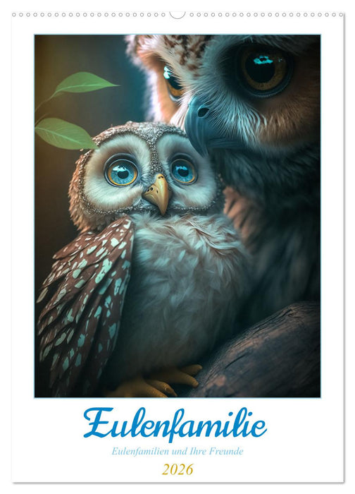 Eulenfamilie (CALVENDO Wandkalender 2026)