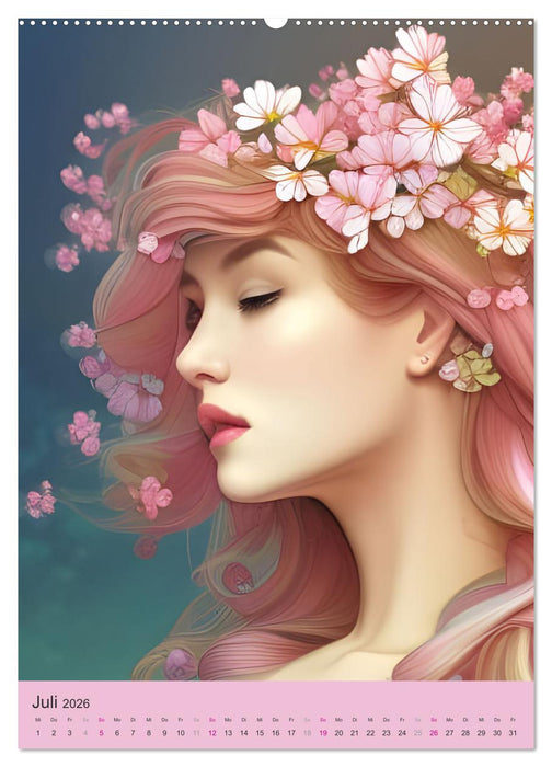 Japanische Kirschblüten - Portraits zum Träumen (CALVENDO Premium Wandkalender 2026)