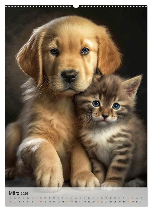 Golden Retriever - ein Hund für die Familie (CALVENDO Premium Wandkalender 2026)