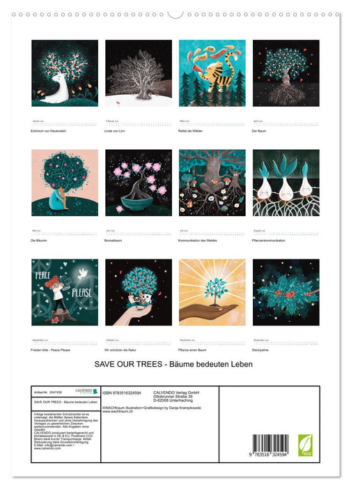 SAVE OUR TREES - Bäume bedeuten Leben (CALVENDO Premium Wandkalender 2026)