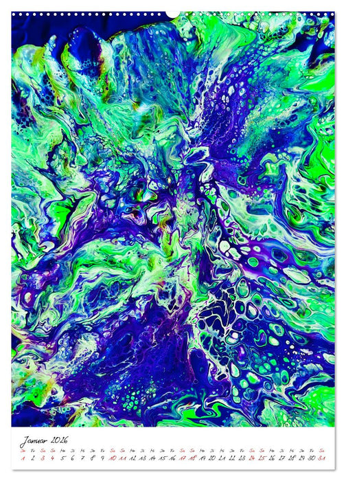 Dein buntes abstraktes Jahr (CALVENDO Premium Wandkalender 2026)