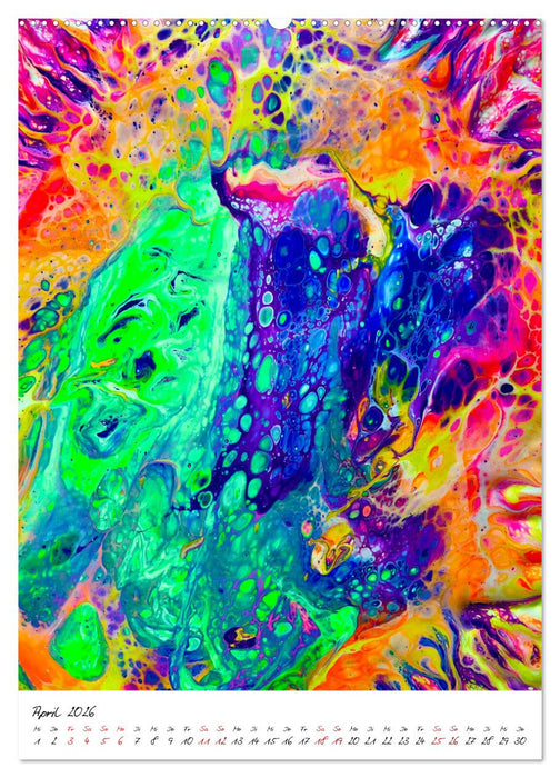 Dein buntes abstraktes Jahr (CALVENDO Premium Wandkalender 2026)