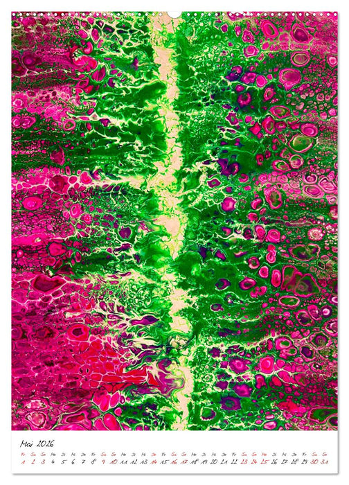 Dein buntes abstraktes Jahr (CALVENDO Premium Wandkalender 2026)