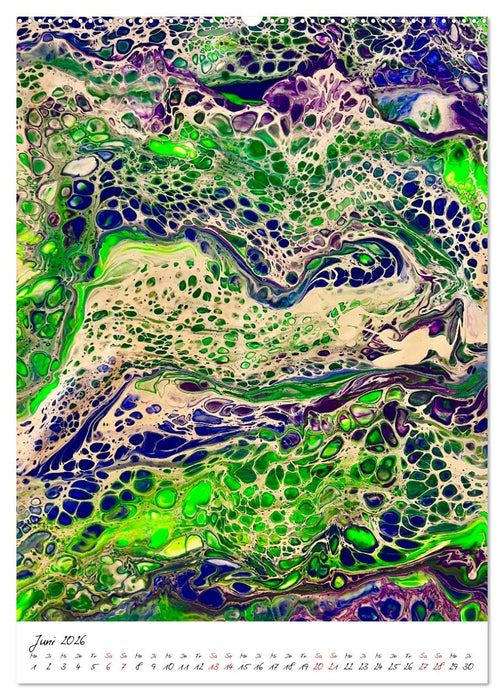 Dein buntes abstraktes Jahr (CALVENDO Premium Wandkalender 2026)