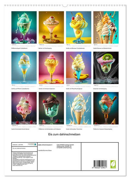 Eis zum dahinschmelzen (CALVENDO Premium Wandkalender 2026)