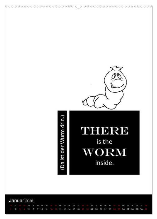 DENGLISCH durchs Jahr (CALVENDO Premium Wandkalender 2026)