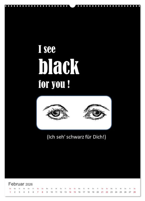 DENGLISCH durchs Jahr (CALVENDO Premium Wandkalender 2026)