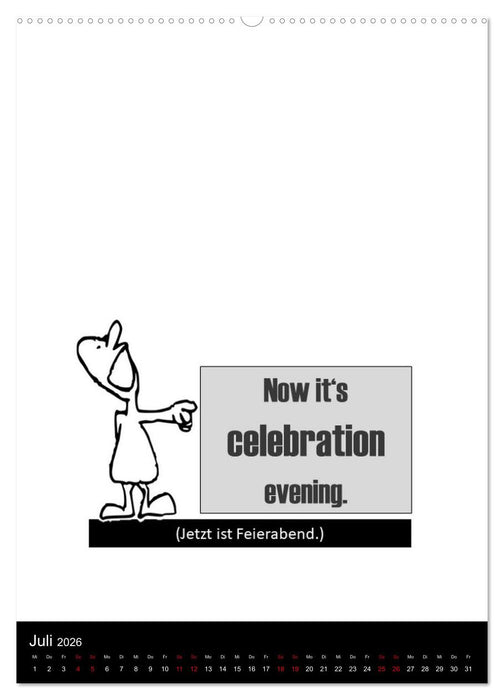 DENGLISCH durchs Jahr (CALVENDO Premium Wandkalender 2026)