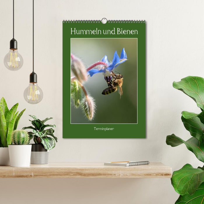 Hummeln und Bienen Terminplaner (CALVENDO Wandkalender 2026)
