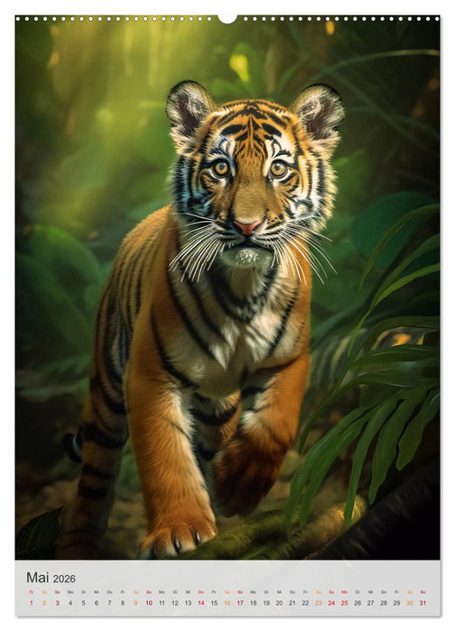 Wilde Tierkinder (CALVENDO Wandkalender 2026)