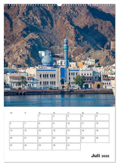 Sultanat Oman - Maskat und Salalah (CALVENDO Premium Wandkalender 2026)