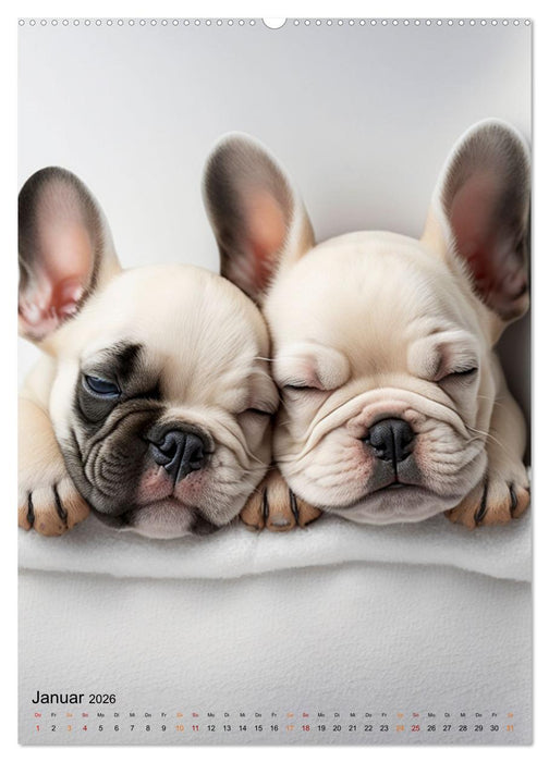 Französische Bulldogge - ein Hund für die Familie (CALVENDO Premium Wandkalender 2026)