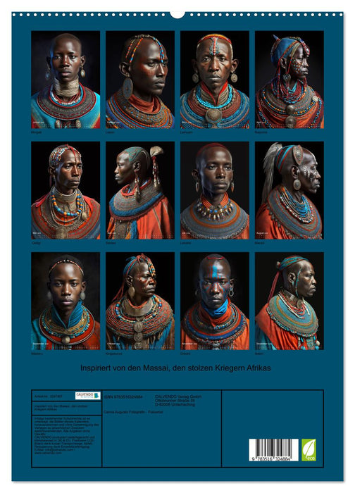 Inspiriert von den Massai, den stolzen Kriegern Afrikas (CALVENDO Premium Wandkalender 2026)