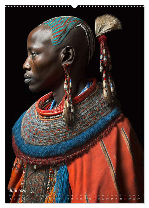 Inspiriert von den Massai, den stolzen Kriegern Afrikas (CALVENDO Premium Wandkalender 2026)