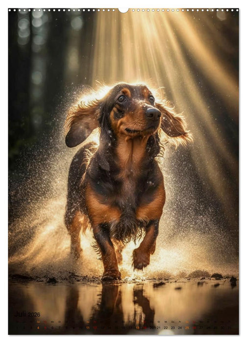 Der Dackel - klein aber mutig (CALVENDO Premium Wandkalender 2026)
