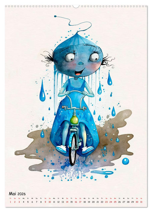 Die Blaue Träumerin (CALVENDO Premium Wandkalender 2026)