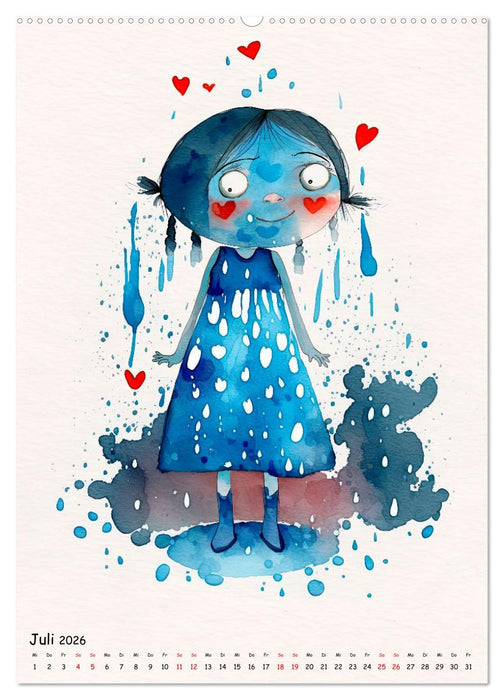 Die Blaue Träumerin (CALVENDO Premium Wandkalender 2026)