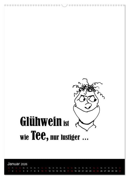 SPRUCH-Beutel voller Sprüche rund ums TRINKEN (CALVENDO Premium Wandkalender 2026)