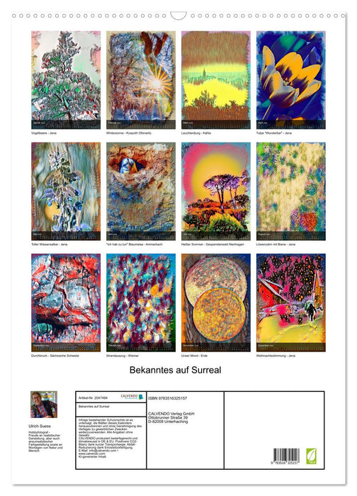 Bekanntes auf Surreal (CALVENDO Wandkalender 2026)