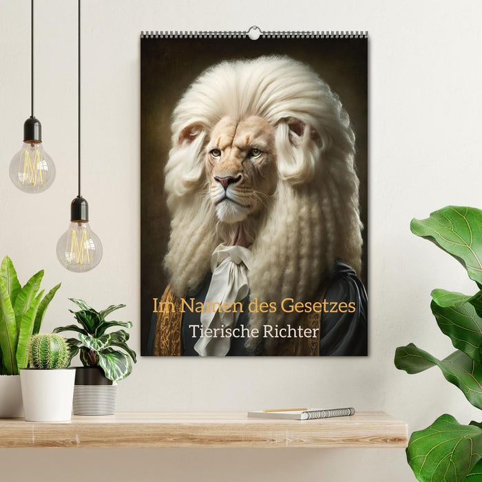 Im Namen des Gesetzes Tierische Richter (CALVENDO Wandkalender 2026)