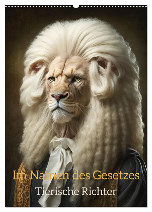 Im Namen des Gesetzes Tierische Richter (CALVENDO Wandkalender 2026)