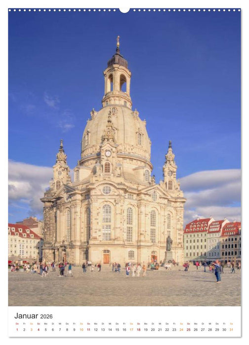 Highlights in Dresden (CALVENDO Premium Wandkalender 2026)