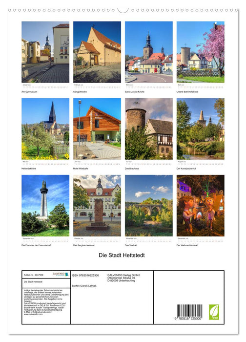 Die Stadt Hettstedt (CALVENDO Premium Wandkalender 2026)