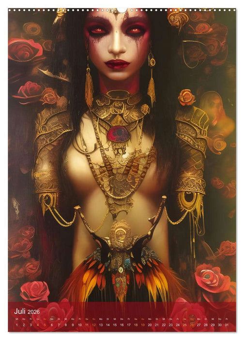 Sinnliche KI - Erotische Kunst aus der Cloud (CALVENDO Premium Wandkalender 2026)